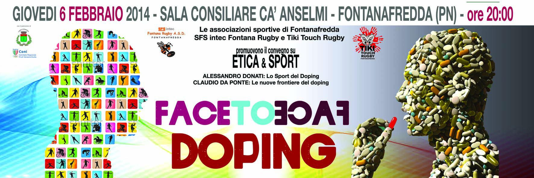 COMUNICATO STAMPA 01 CONVEGNO FACE TO FACE DOPING fontana tiki