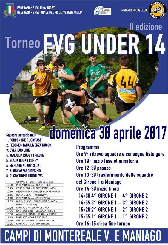 locandina torneo u14 maniago